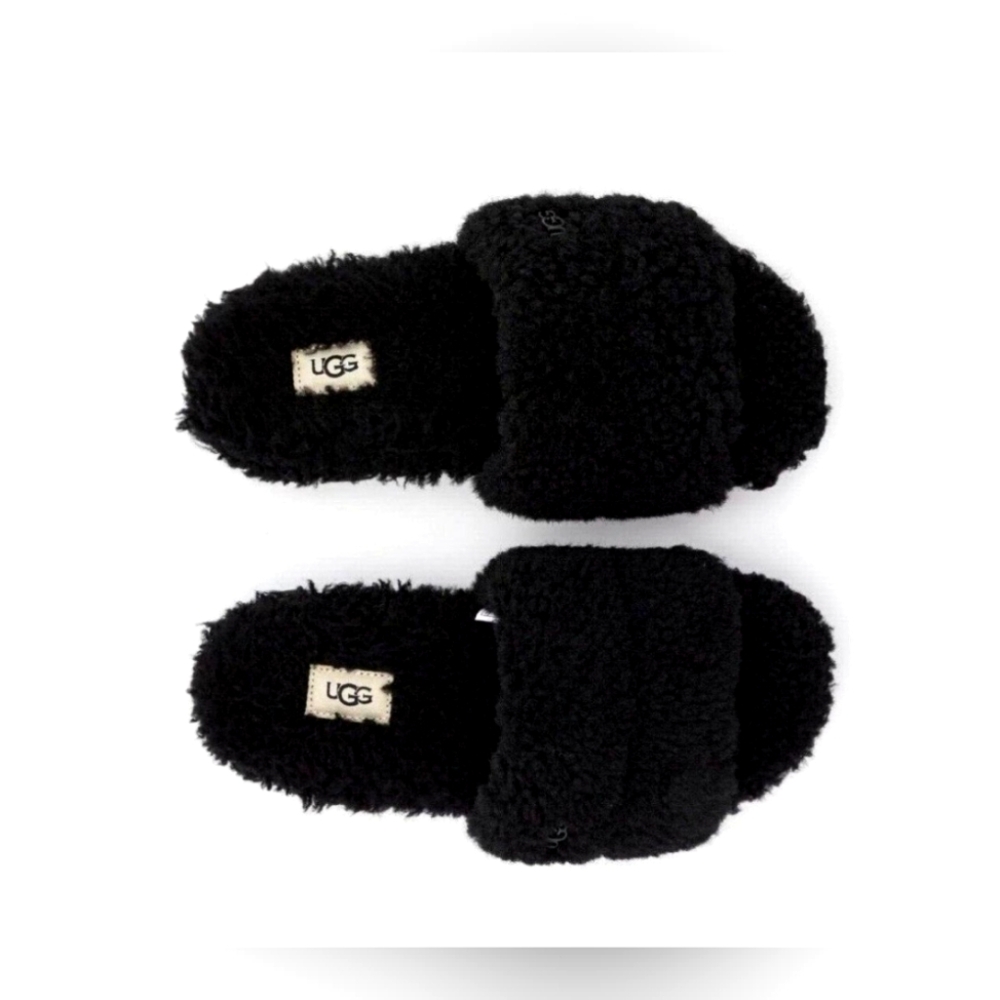 NEW UGG COZETTA CURLY BLACK INDOOR/OUTDOOR SHOES SIZE 6